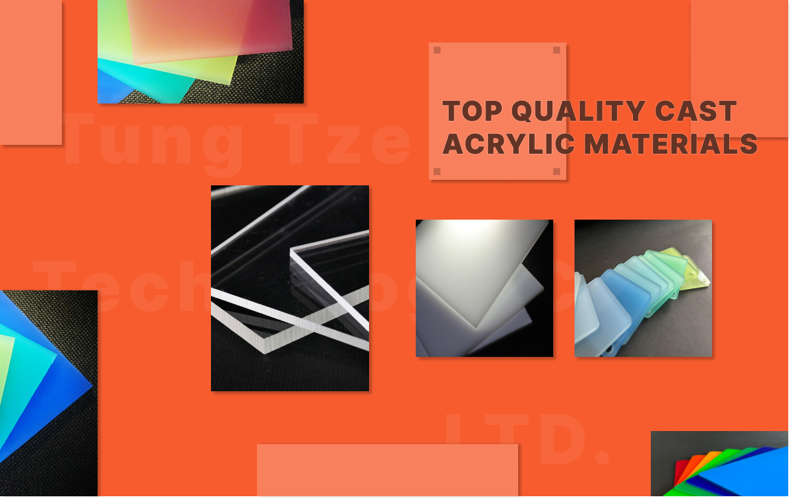 Tung Tze Technology’s cast acrylic sheets, made from premium raw materials for durability, precision, and custom fabrication.